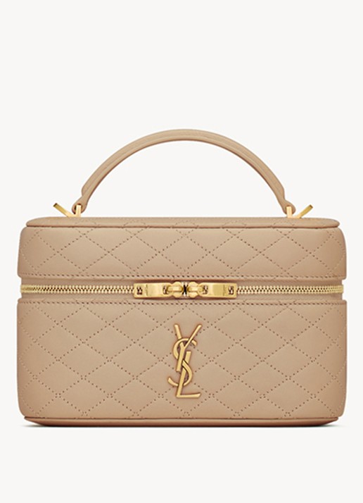 Saint Laurent Gaby Vanity handtas van lamsleer - detail 4 beige