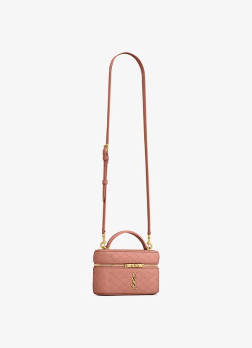 Saint Laurent Gaby Vanity handtas van lamsleer - detail 5 oudroze