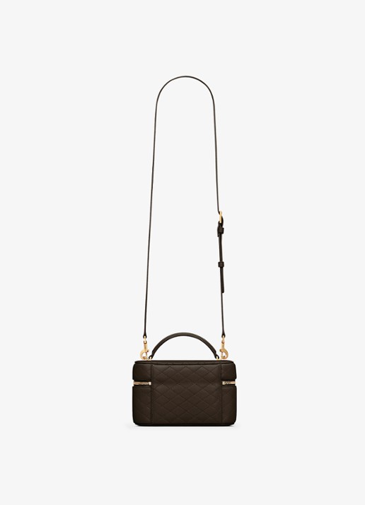 Saint Laurent Gaby Vanity handtas van lamsleer - achterkant 2 donkergrijs