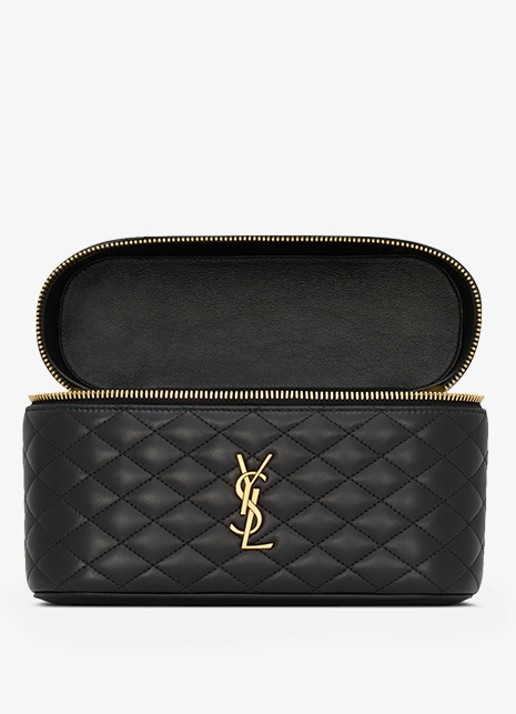 Saint Laurent Gaby Vanity Large handtas van lamsleer - detail 5 zwart