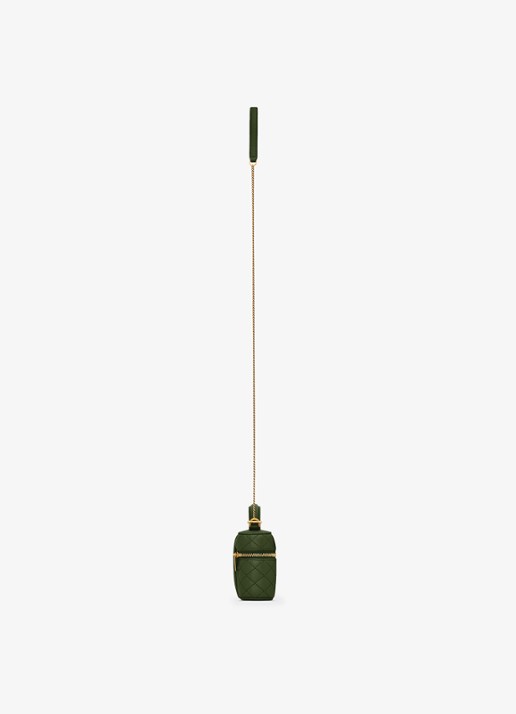 Saint Laurent Gaby Vanity Micro handtas van lamsleer - detail 2 groen