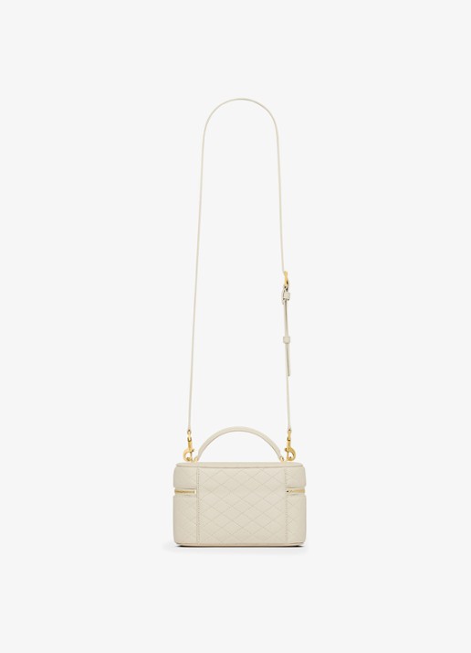 Saint Laurent Gaby Vanity Mini handtas van lamsleer - detail 4 gebroken wit