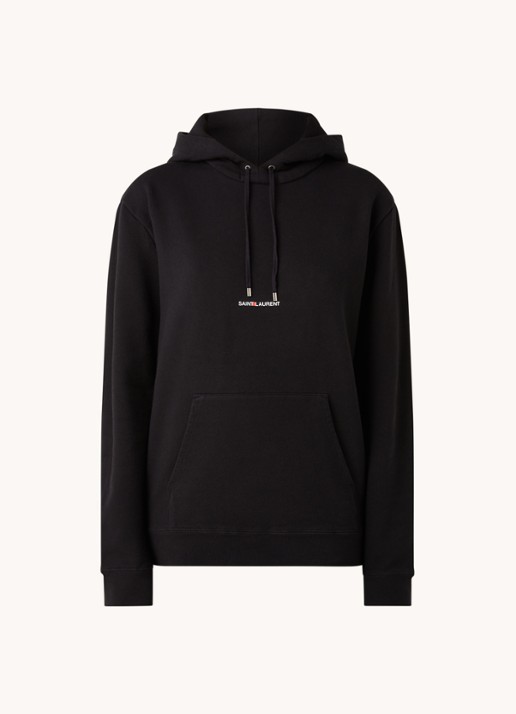 Saint Laurent Hoodie met logo - voorkant 3 zwart