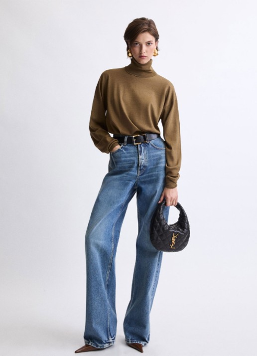 Saint Laurent Icarino handtas van lamsleer - detail 2 zwart