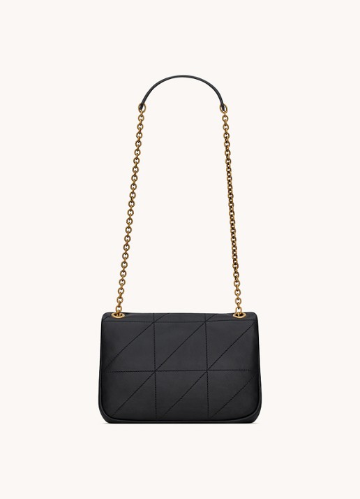 Saint Laurent Jamie 4.3 Mini schoudertas van lamsleer - voorkant 3 zwart