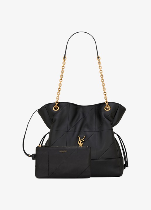 Saint Laurent Jamie Small schoudertas van lamsleer - detail 3 zwart