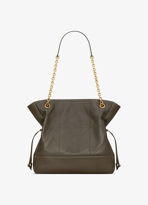 Saint Laurent Jamie Small shopper van lamsleer - achterkant 2 groen