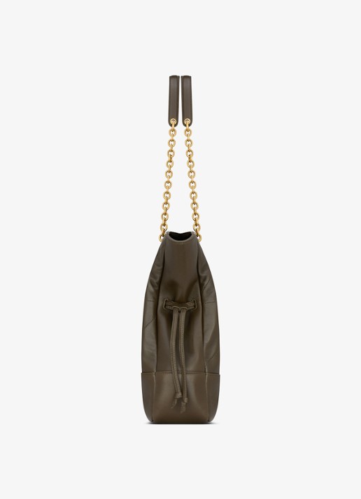 Saint Laurent Jamie Small shopper van lamsleer - detail 5 groen