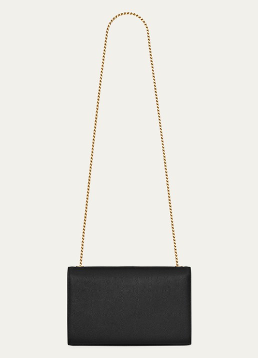 Saint Laurent Kate Medium crossbodytas van kalfsleer - detail 2 zwart