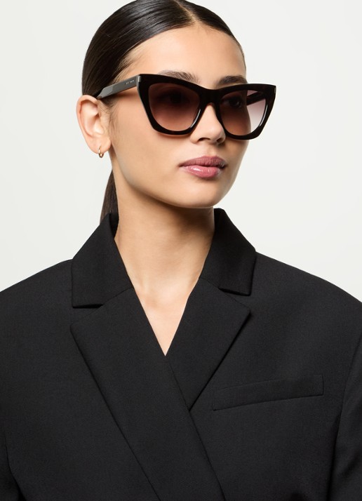 Saint Laurent Kate zonnebril SL214 - voorkant 2 zwart