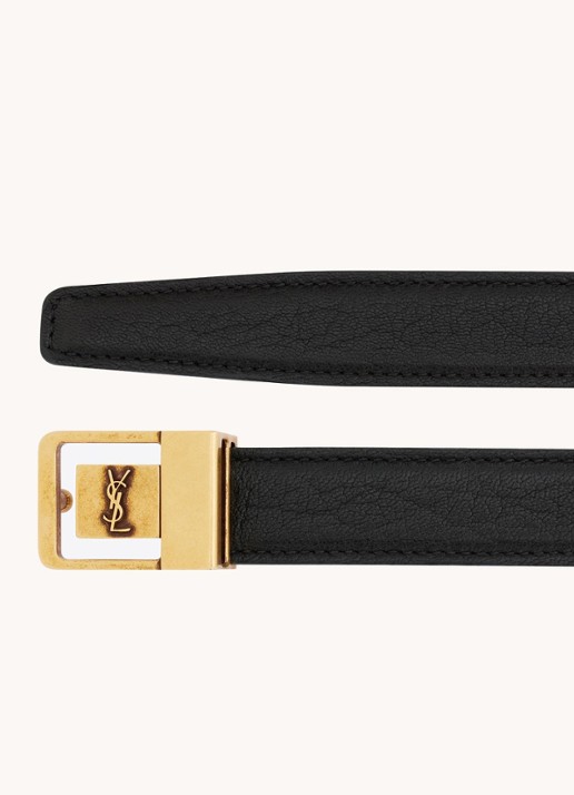 Saint Laurent LA 66 riem van kalfsleer - achterkant 2 zwart