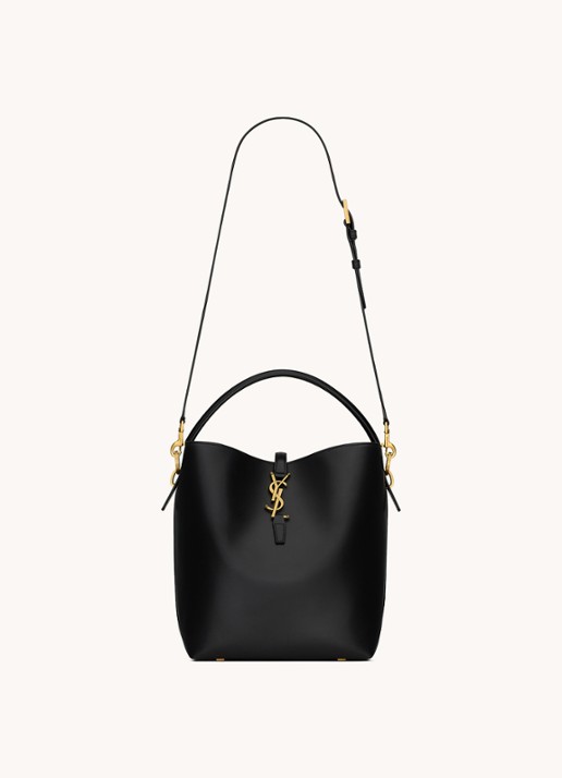 Saint Laurent Le 24 schoudertas van kalfsleer - detail 2 zwart