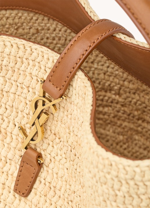 Saint Laurent Le 37 handtas van raffia - detail 7 naturel