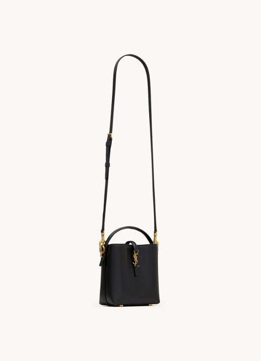 Saint Laurent Le 37 Mini crossbodytas van kalfsleer - detail 4 zwart