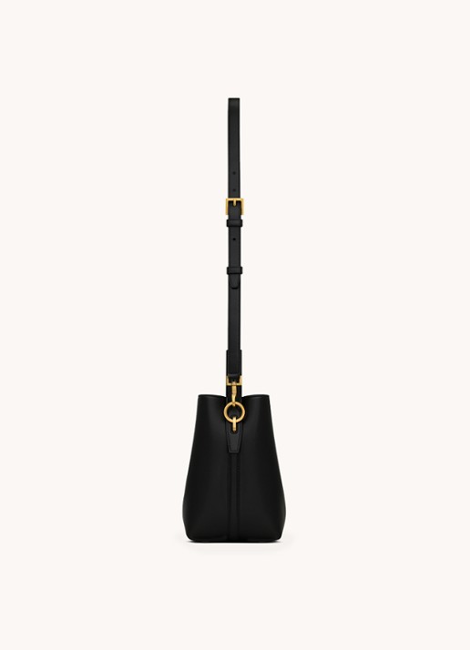 Saint Laurent Le 37 Small handtas van kalfsleer met afneembare schouderriem - detail 3 zwart