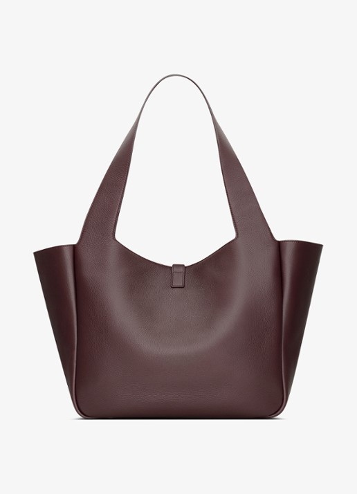 Saint Laurent Le 5 À 7 Bea shopper van kalfsleer - achterkant 5 bordeauxrood