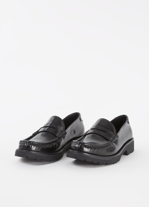 Saint Laurent Loafer van kalfsleer - detail 3 zwart