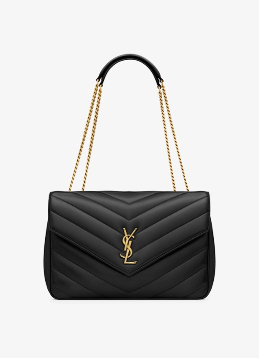 Saint Laurent Loulou Large schoudertas van lamsleer