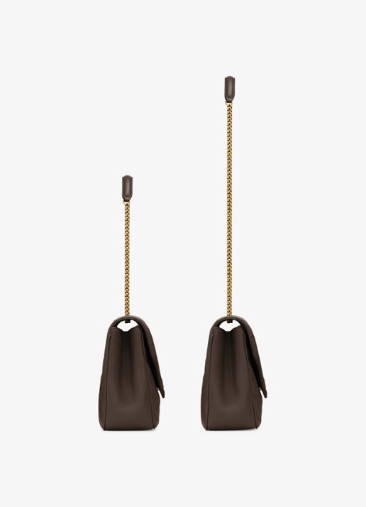 Saint Laurent Loulou Large schoudertas van lamsleer - detail 3 grijs