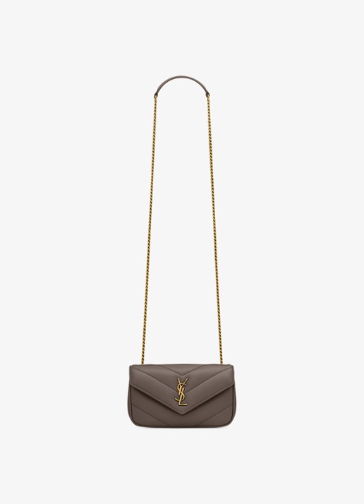 Saint Laurent Loulou Mini crossbodytas van lamsleer