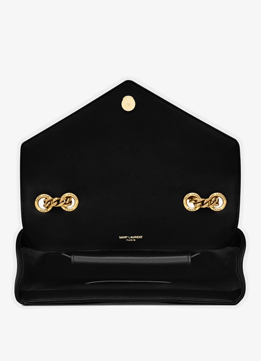 Saint Laurent Loulou Small schoudertas van lamsleer - detail 5 zwart
