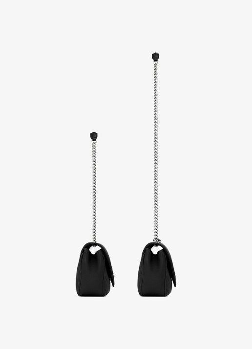Saint Laurent Loulou Small schoudertas van quilted lamsleer - detail 3 zwart