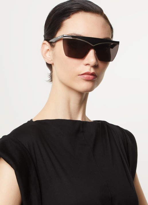 Saint Laurent Mask zonnebril SL614 - voorkant 2 zwart