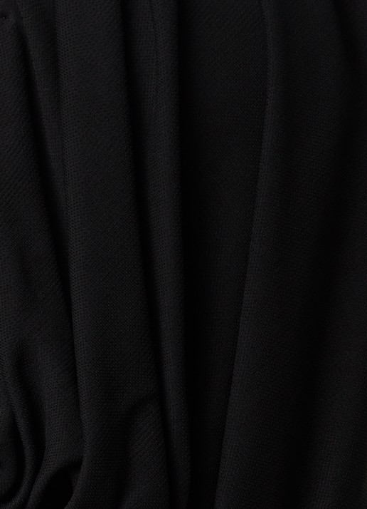 Saint Laurent Mini jurk met gedrapeerd detail - detail 2 zwart