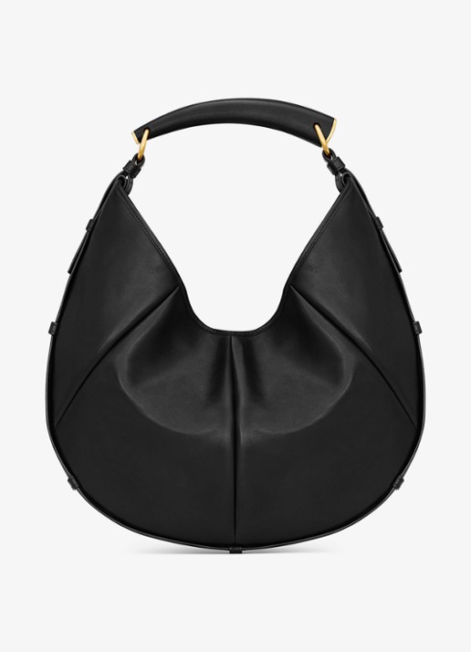 Saint Laurent Mombasa Medium schoudertas van kalfsleer - achterkant zwart