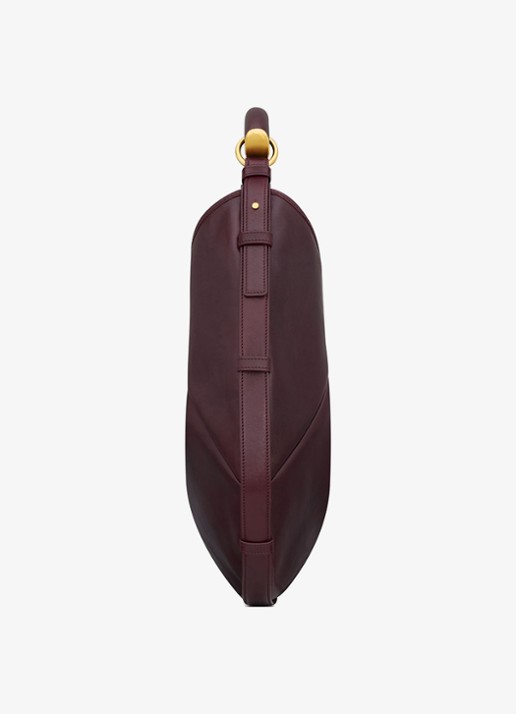 Saint Laurent Mombasa Medium schoudertas van kalfsleer - detail 4 donkerrood