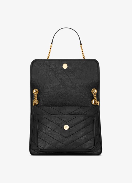 Saint Laurent Niki Medium schoudertas van kalfsleer - detail 5 zwart