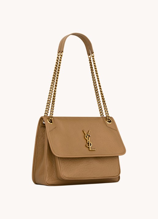 Saint Laurent Niki Medium schoudertas van lamsleer - detail 5 bruin