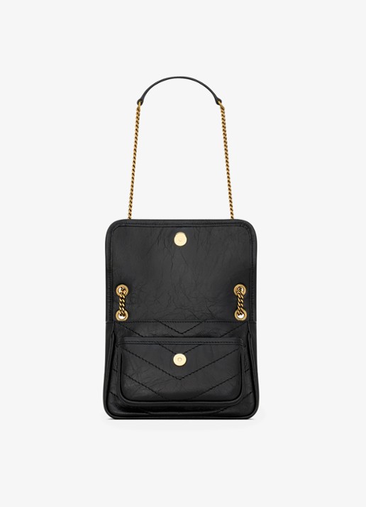 Saint Laurent Niki Mini schoudertas van kalfsleer - detail 5 zwart