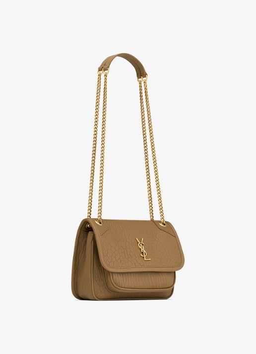 Saint Laurent Niki Mini schoudertas van lamsleer - detail 4 camel