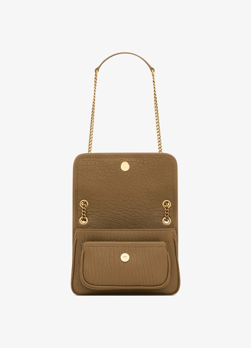 Saint Laurent Niki Mini schoudertas van lamsleer - detail 5 camel