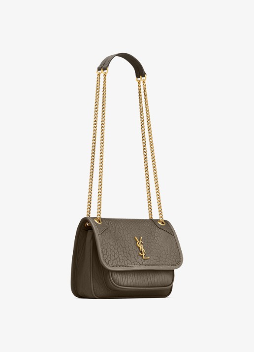 Saint Laurent Niki Mini schoudertas van lamsleer - detail 3 taupe