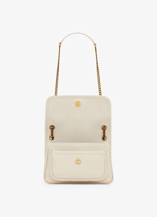 Saint Laurent Niki Mini schoudertas van lamsleer - detail 4 gebroken wit