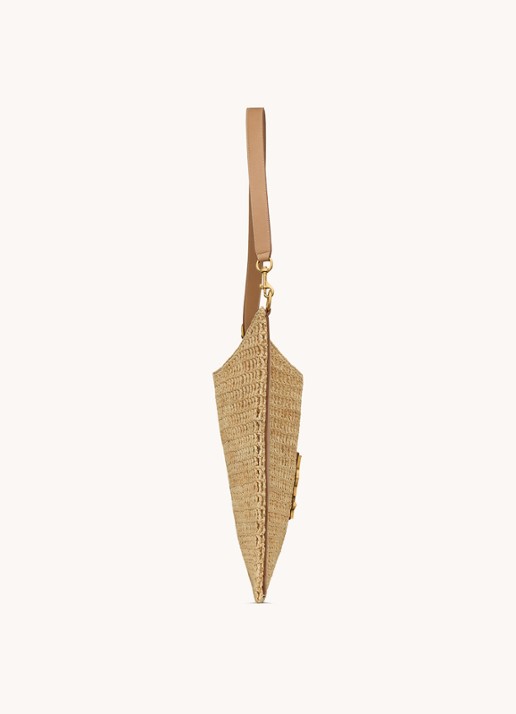 Saint Laurent Oxalis schoudertas met logo - achterkant 4 naturel