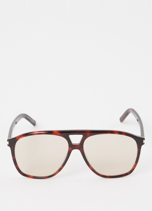 Saint Laurent Piloten zonnebril SL596 - detail 3 bruin