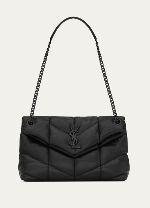 Saint Laurent Puffer Small schoudertas van quilted lamsleer