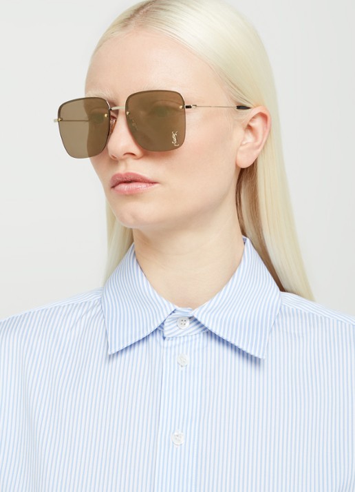 Saint Laurent Retro zonnebril  SL312 - voorkant 5 goud