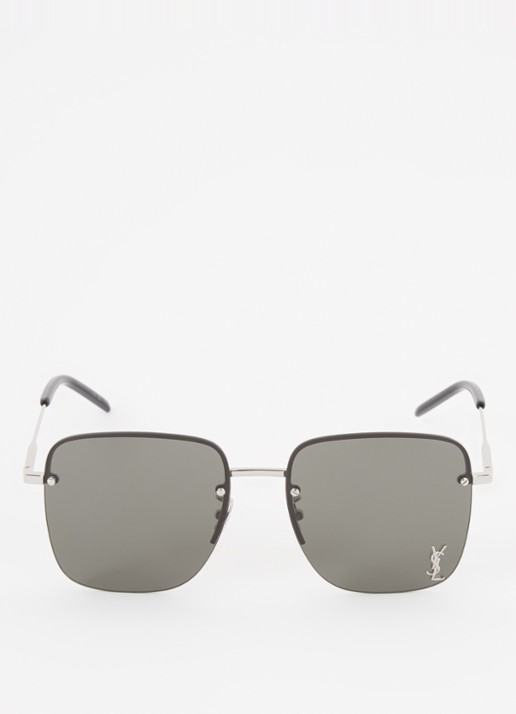 Saint Laurent Retro zonnebril SL312 - detail 3 zilver