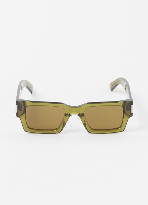 Saint Laurent Retro zonnebril SL572 - detail groen