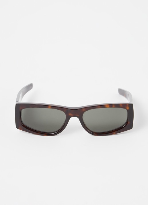 Saint Laurent Retro zonnebril SLM14 - detail 2 donkerbruin