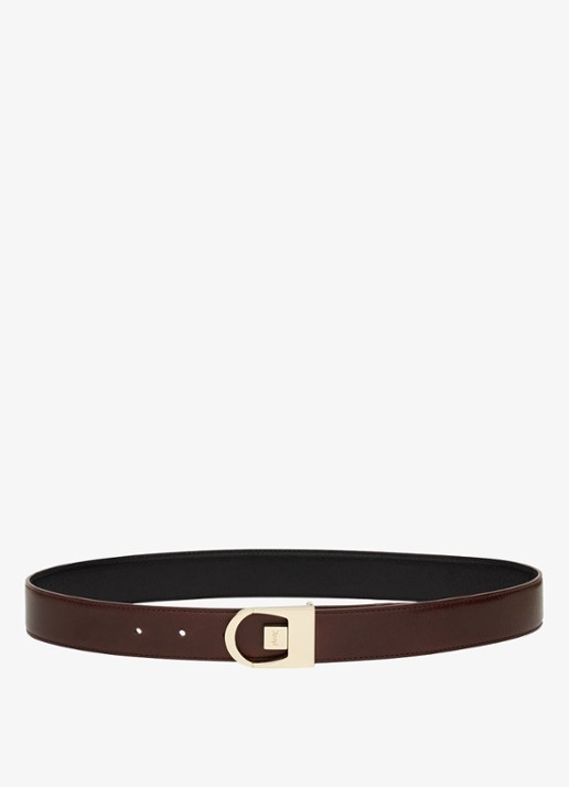 Saint Laurent Reversible riem van kalfsleer - detail 2 zwart