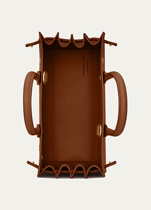 Saint Laurent Sac De Jour Nano handtas van kalfsleer - detail 4 bruin