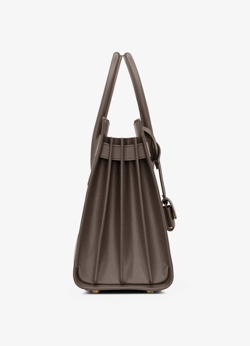 Saint Laurent Sac De Jour Small handtas van kalfsleer - detail 2 grijs