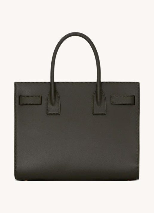 Saint Laurent Sac De Jour Supple Baby handtas van kalfsleer - achterkant antraciet