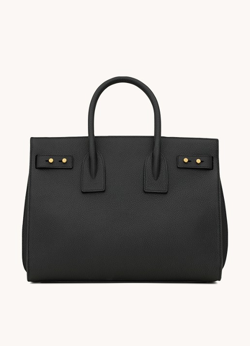 Saint Laurent Sac de Jour Supple Small handtas van kalfsleer - detail 2 zwart