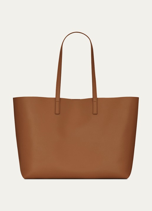 Saint Laurent Shopping schoudertas van kalfsleer met uitneembaar etui - detail 4 cognac